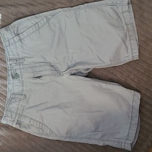 Flat front casual shorts